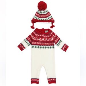 ✅NWT Tahari Girls or Boys One Piece Winter Outfit w/ hat size 3-6M